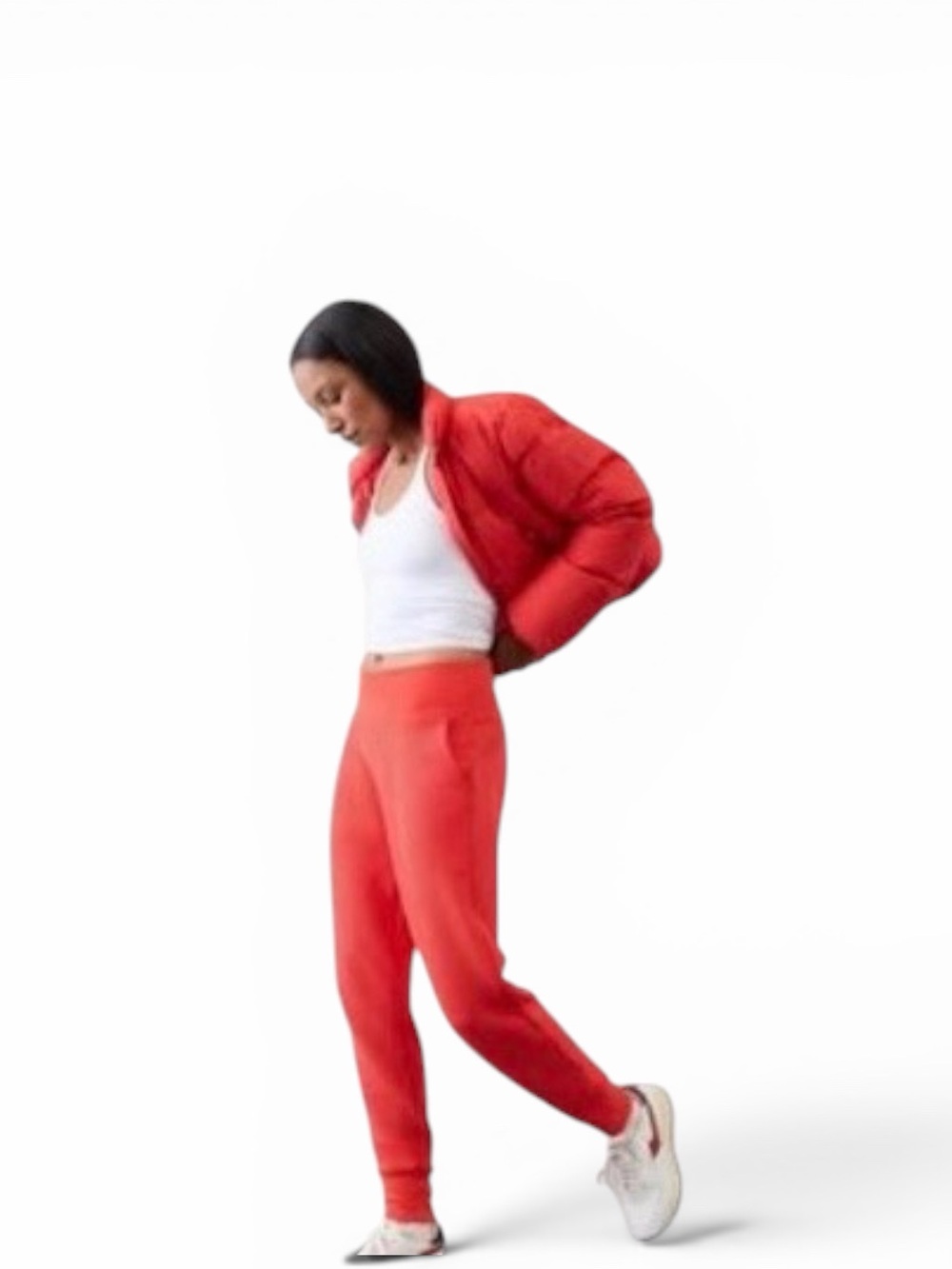 Athleta Cardinal Red Coaster Luxe Waffle
Knit Jogger Pants Women's Size XS